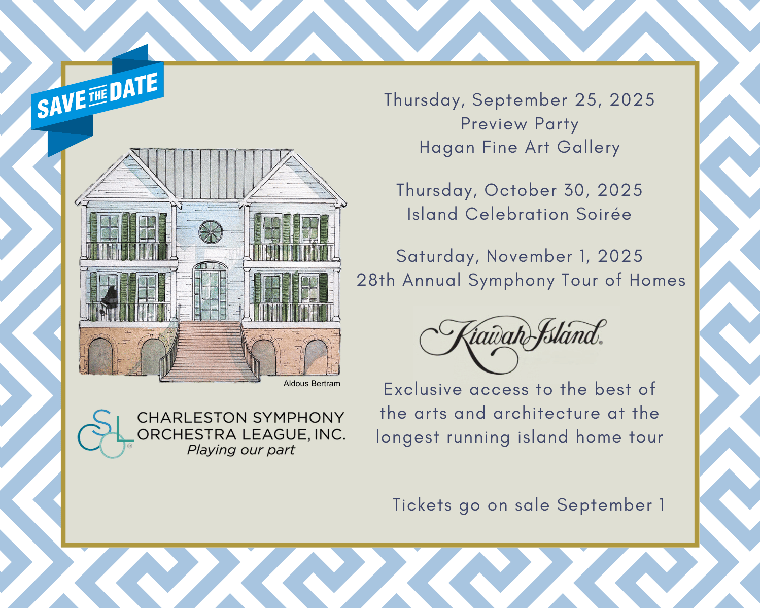 Kiawah tour of homes Art Serenade (5 x 4 in)
